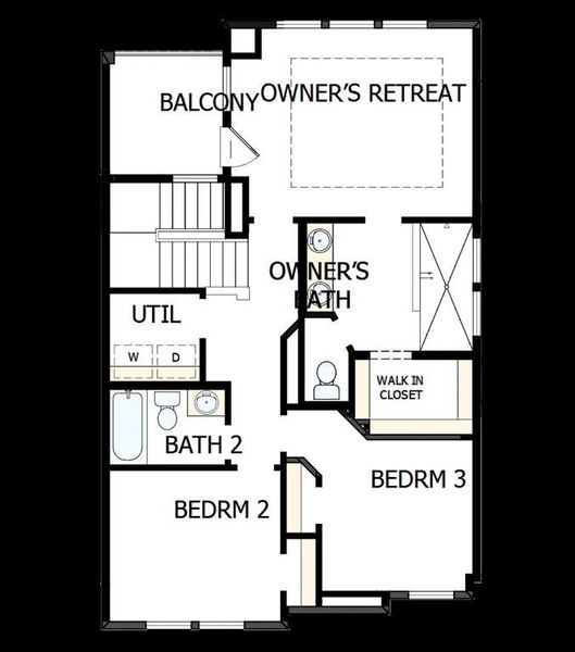 2D floor plan layout of this home in Trails at Waterside - Villas Series, Fort Worth, TX (Image 3). 2D floor plan layout of this home in Trails at Waterside - Villas Series, Fort Worth, TX (Image 3).