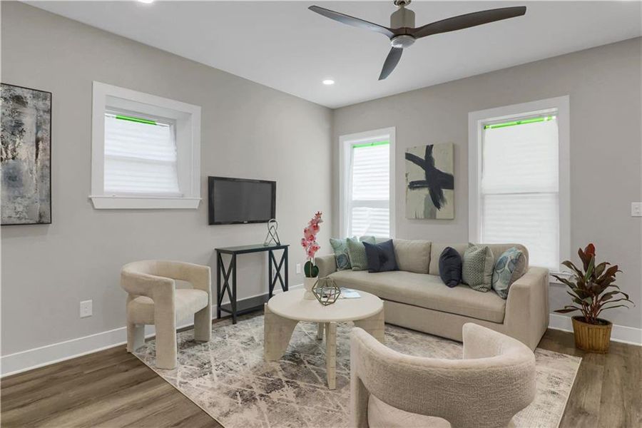 Furnished interior view inside a new home in , Atlanta (Image 6).