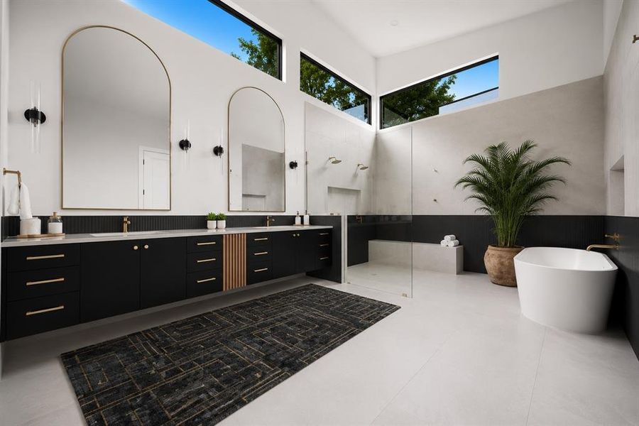 Furnished interior view inside a new home in , Dallas (Image 4).