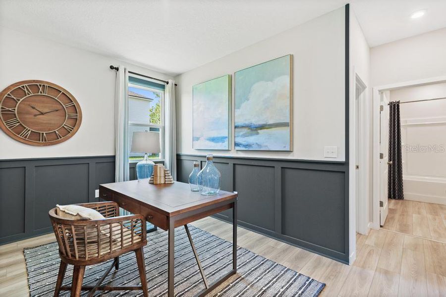 Furnished interior view inside a new home in Seminole Palms, Palm Coast (Image 12).