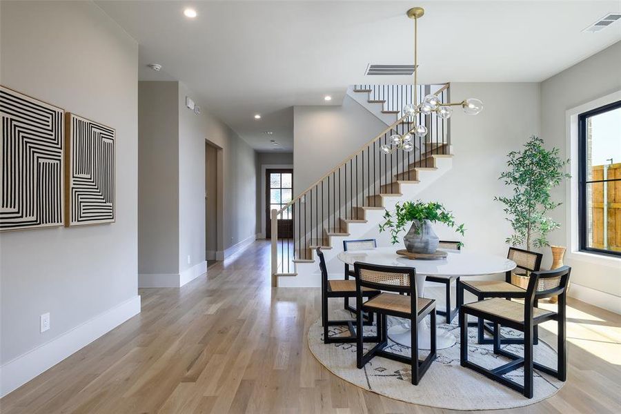 Furnished interior view inside a new home in , Dallas (Image 19).