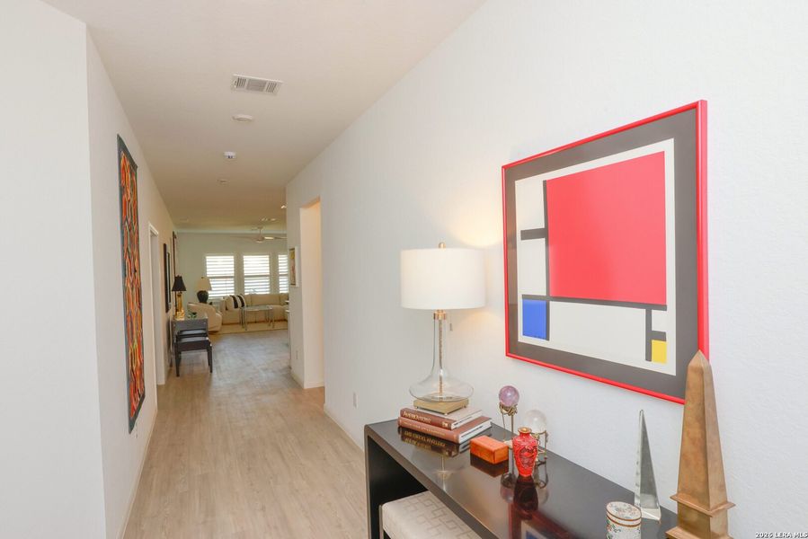 Furnished interior view inside a new home in Hidden Trails, Bulverde (Image 12).