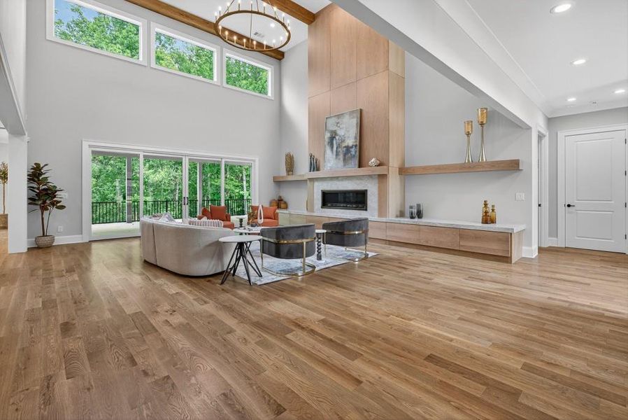 Furnished interior view inside a new home in , Newnan (Image 59).