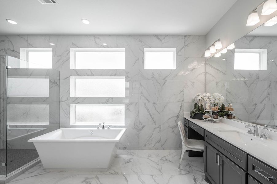 Representative furnished interior of a home built from the Casoria by Tri Pointe Homes in The Estates at James Lane, Fulshear (Image 45).