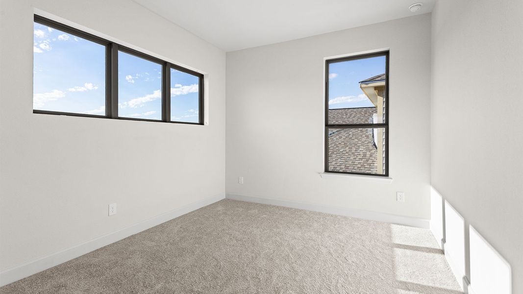 Spacious, unfurnished interior of a new home in Bridgeland, Cypress (Image 13).