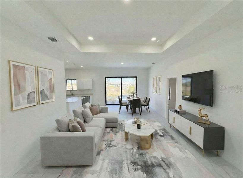 Furnished interior view inside a new home in , Cape Coral (Image 5).
