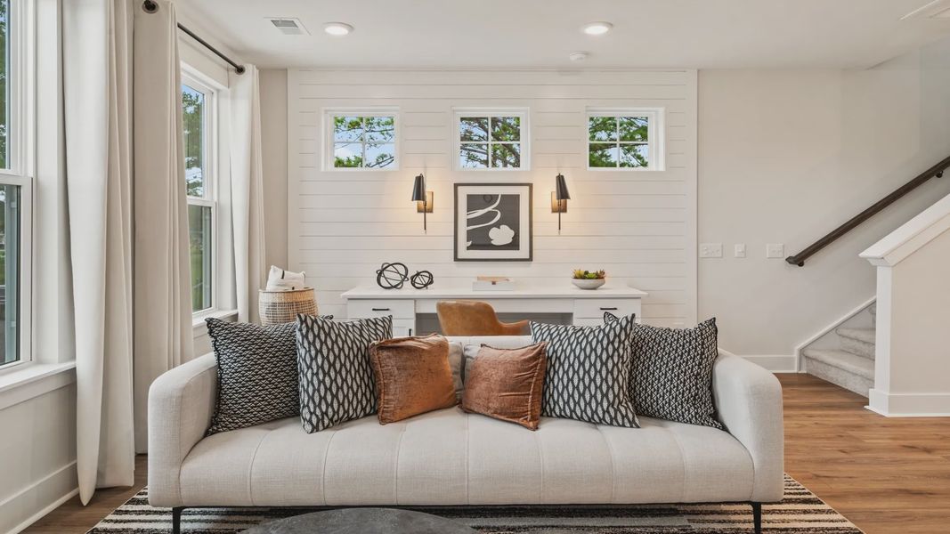 Furnished interior view inside a new home in Clear Springs Townhomes, North Charleston (Image 14).
