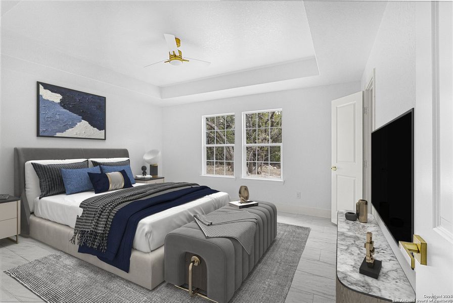 Furnished interior view inside a new home in , Spring Branch (Image 17).