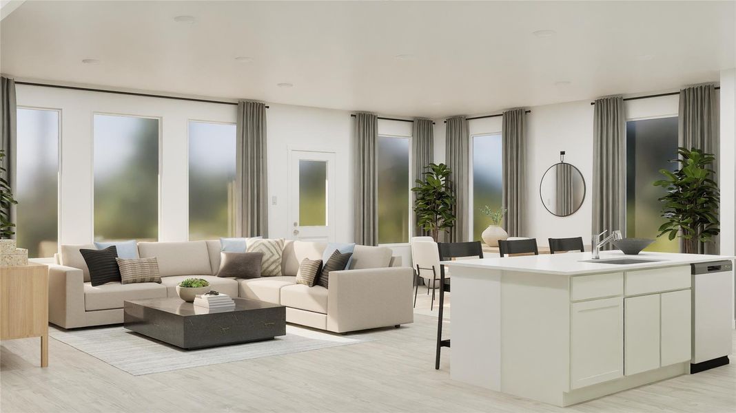 Furnished interior view inside a new home in Thunder Rock, Marble Falls (Image 26).