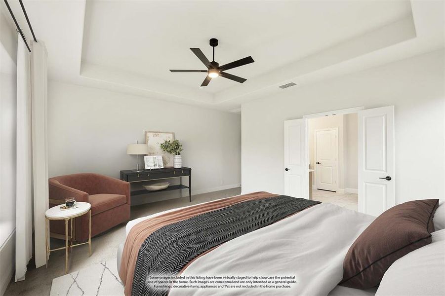 Furnished interior view inside a new home in Devonshire Classic 60-65, Forney (Image 7). Furnished interior view inside a new home in Devonshire Classic 60-65, Forney (Image 7).