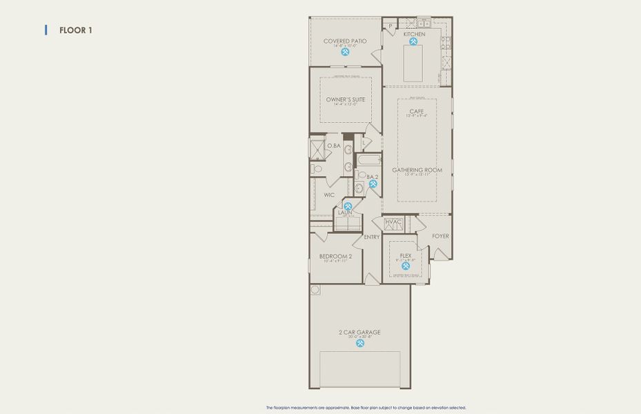 Compass Floor Plan, Quick Move-In Home, Floor 1