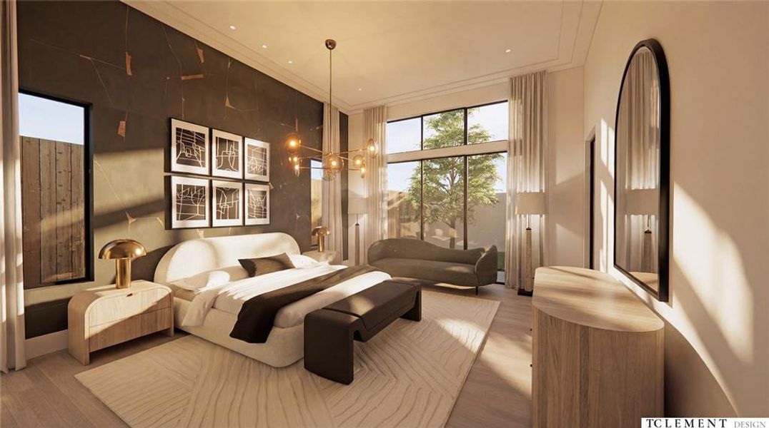 Furnished interior view inside a new home in , Dallas (Image 5).