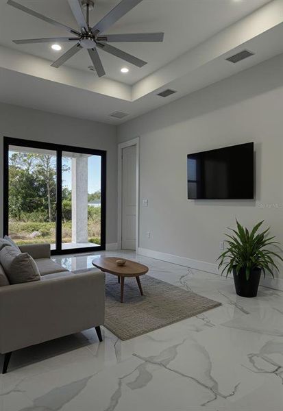 Furnished interior view inside a new home in , Lehigh Acres (Image 2). Furnished interior view inside a new home in , Lehigh Acres (Image 2).