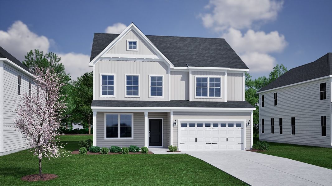 Representative exterior photo of a completed home built from the Mulberry - Vanguard Collection by Mungo Homes in Hanes Lake, Winston-Salem, NC (Image 20). Representative exterior photo of a completed home built from the Mulberry - Vanguard Collection by Mungo Homes in Hanes Lake, Winston-Salem, NC (Image 20).