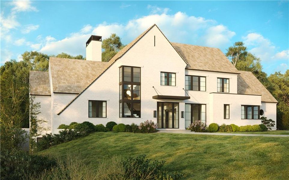 Front exterior of a new home in , Atlanta, GA, highlighting curb appeal (Image 2). Front exterior of a new home in , Atlanta, GA, highlighting curb appeal (Image 2).