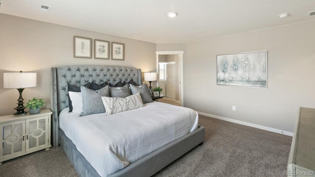 Furnished interior view inside a new home in Ridge at Johnstown, Johnstown (Image 11).