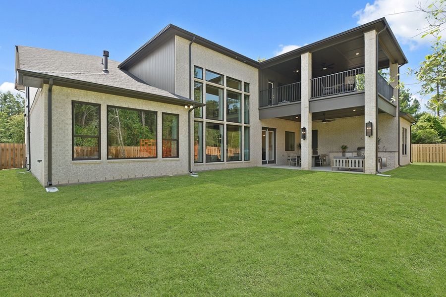 Exterior details and patio area of a home in COLTON - Fedrick Harris, Todd Mission (Image 32).
