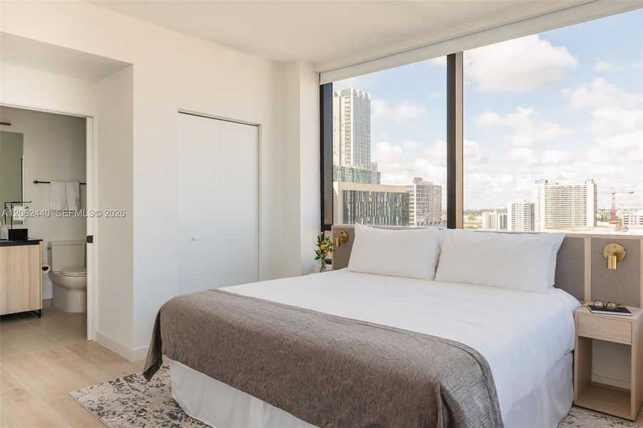 Furnished interior view inside a new home in , Miami (Image 12).