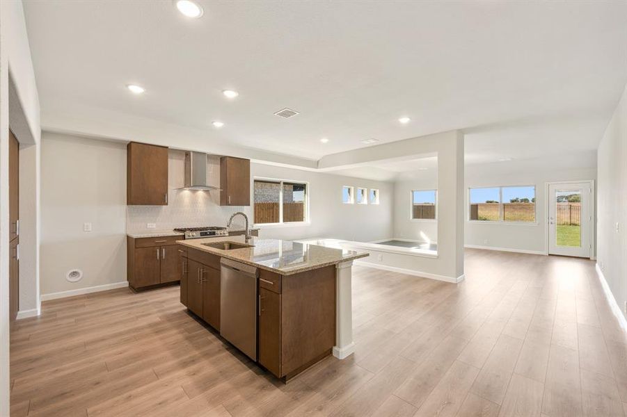 Furnished interior view inside a new home in Godley Ranch Elements, Godley (Image 7). Furnished interior view inside a new home in Godley Ranch Elements, Godley (Image 7).