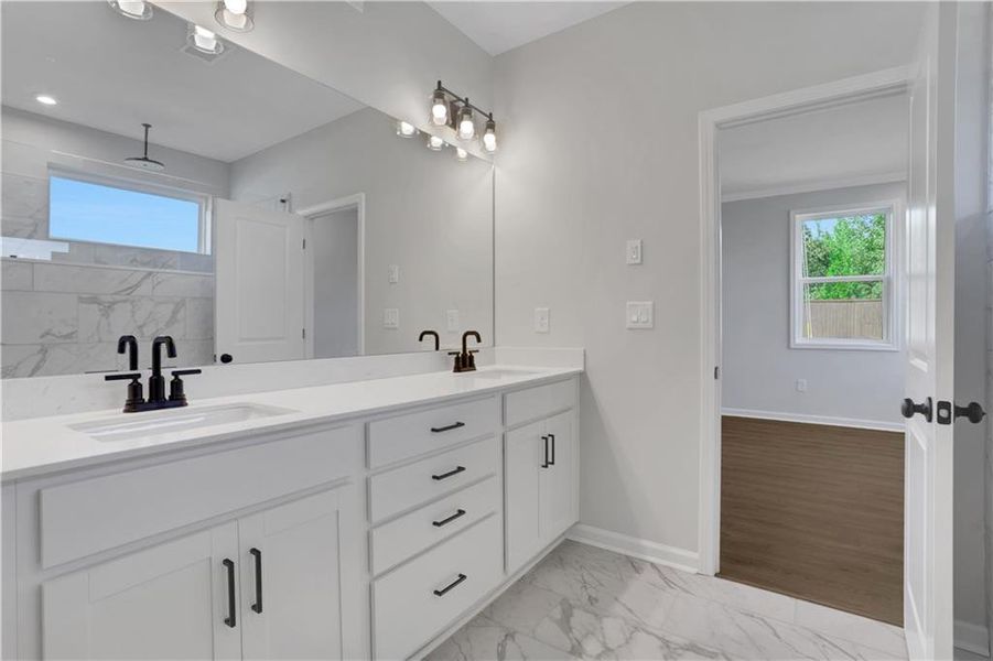 Furnished interior view inside a new home in The Paddocks at Doc Hughes, Buford (Image 7).