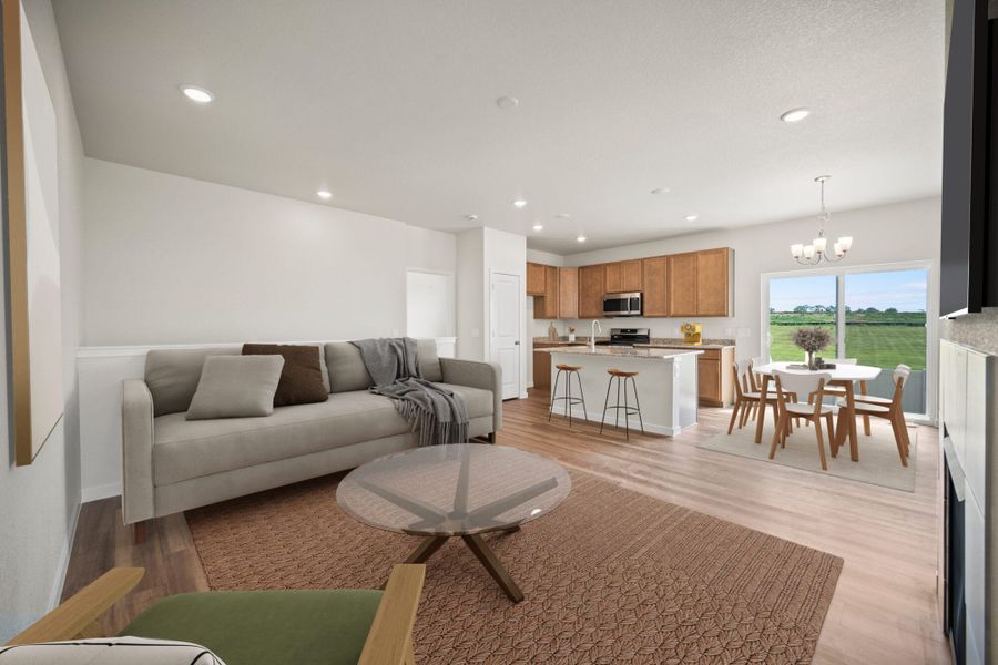 Representative furnished interior of a home built from the Fir by View Homes in Aspen Ranch, Fountain (Image 10).
