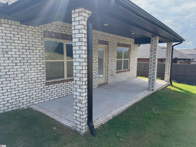 Exterior details and patio area of a home in Bracken Woods, Piedmont (Image 13). Exterior details and patio area of a home in Bracken Woods, Piedmont (Image 13).