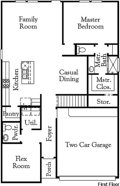 2D floor plan layout for the Reeves - 40 Homesites by Coventry Homes in Laurel Landing, Alvin, TX (Image 3). 2D floor plan layout for the Reeves - 40 Homesites by Coventry Homes in Laurel Landing, Alvin, TX (Image 3).
