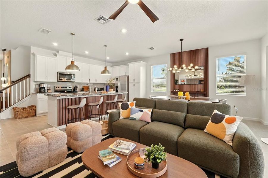 Furnished interior view inside a new home in , Kissimmee (Image 27).