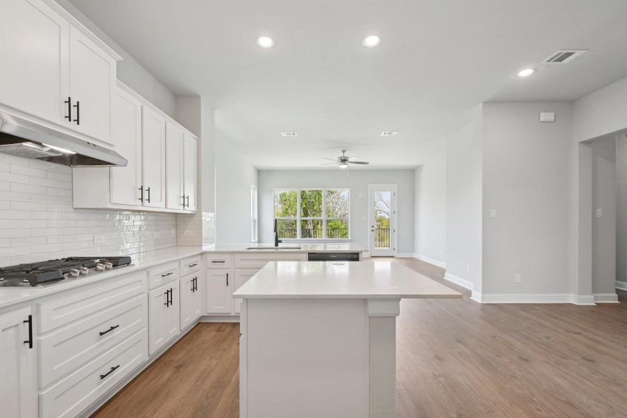 Furnished interior view inside a new home in Cross Creek, Cedar Park (Image 12).