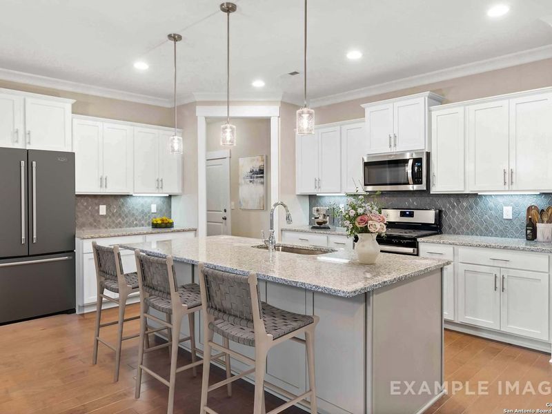 Furnished interior view inside a new home in Ladera, San Antonio (Image 3). Furnished interior view inside a new home in Ladera, San Antonio (Image 3).