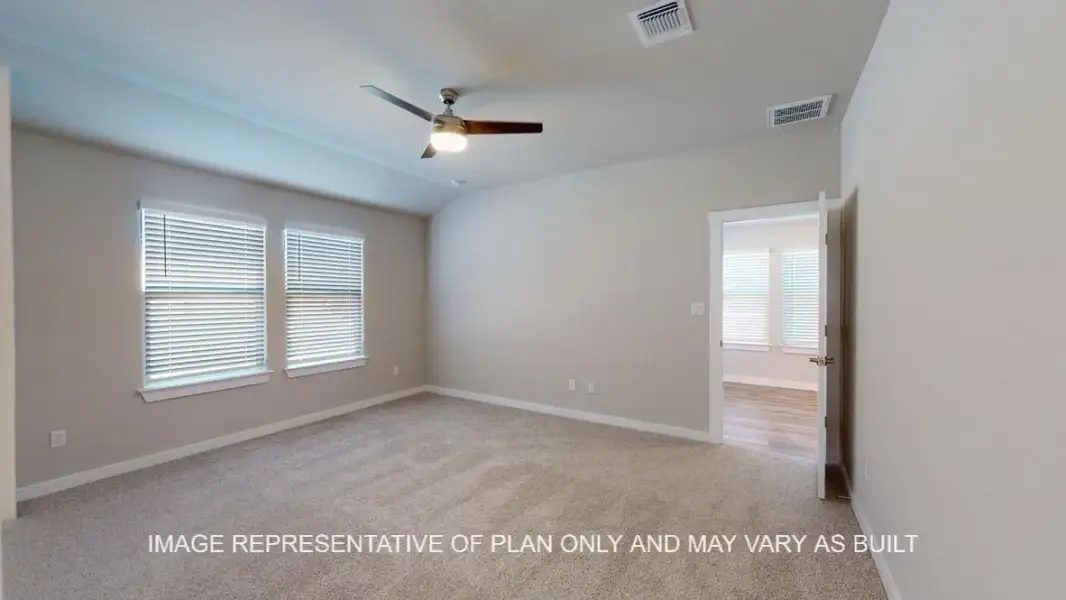 Representative unfurnished interior of a home built from the Baxtor by D.R. Horton in Wildwood Estates, Nolanville (Image 12).
