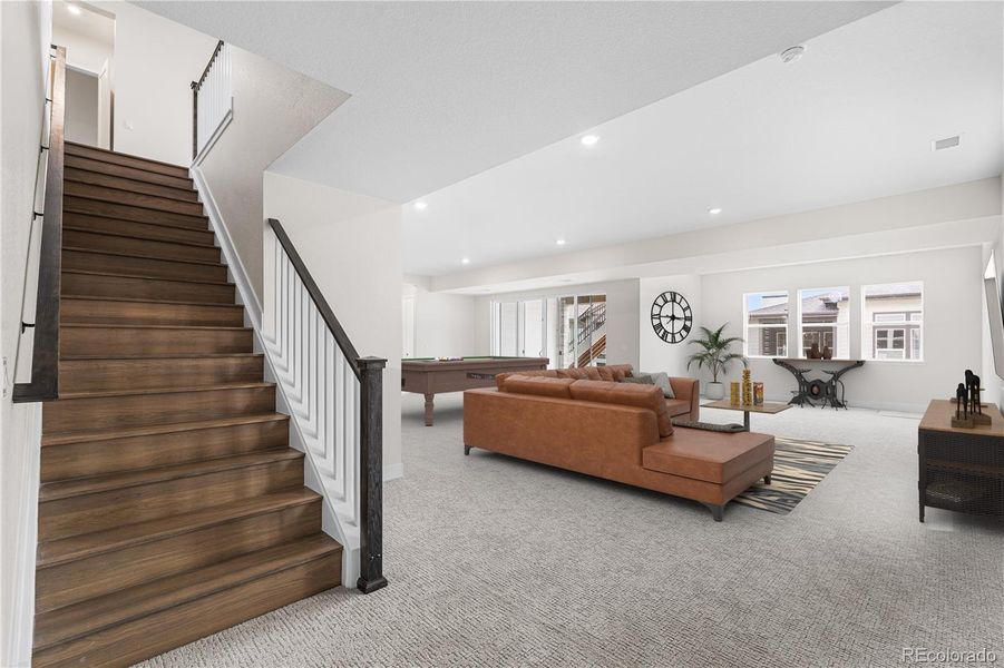 Furnished interior view inside a new home in Retreat at The Canyons, Castle Pines (Image 14).