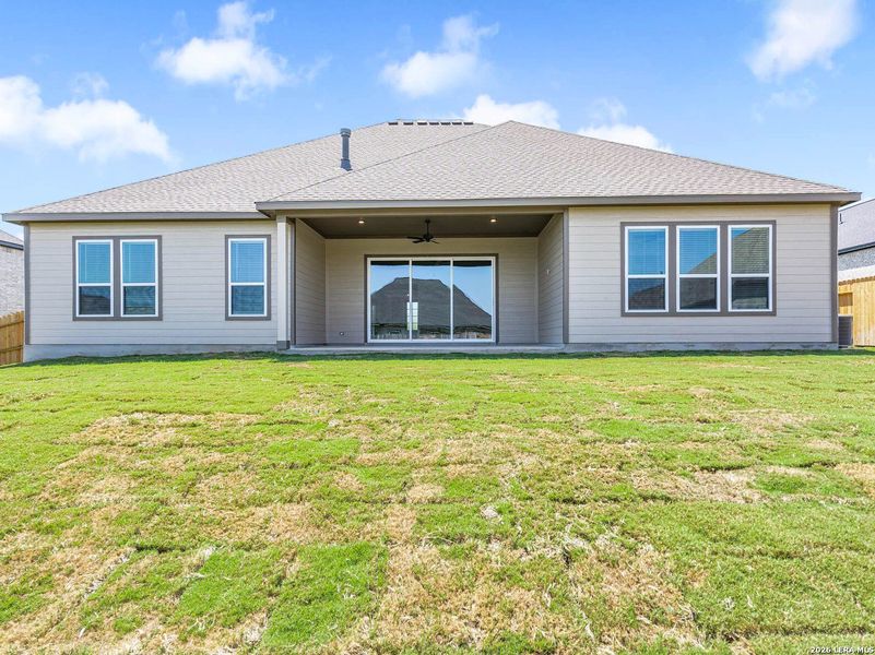Exterior details and patio area of a home in Potranco West, Castroville (Image 3). Exterior details and patio area of a home in Potranco West, Castroville (Image 3).