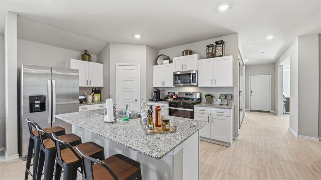 Furnished interior view inside a new home in Lonestar at Liberty Trails, Fort Worth (Image 15).