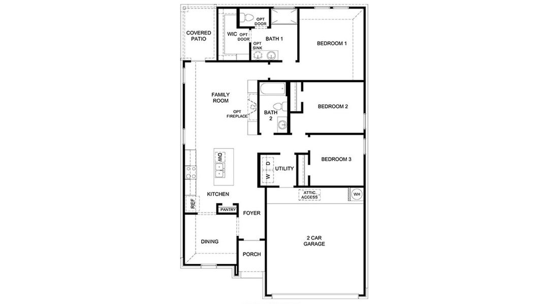 2D floor plan layout of this home in Terra Vista, Lubbock, TX (Image 3). 2D floor plan layout of this home in Terra Vista, Lubbock, TX (Image 3).