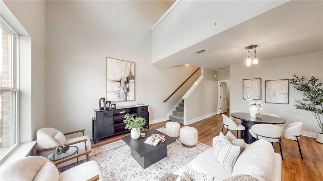 Furnished interior view inside a new home in , Denton (Image 31).