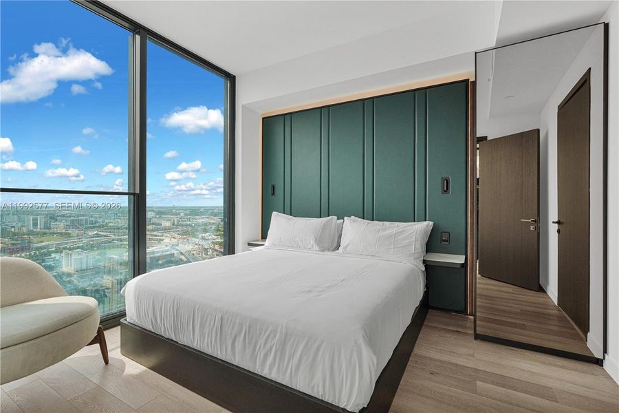 Furnished interior view inside a new home in , Miami (Image 7).
