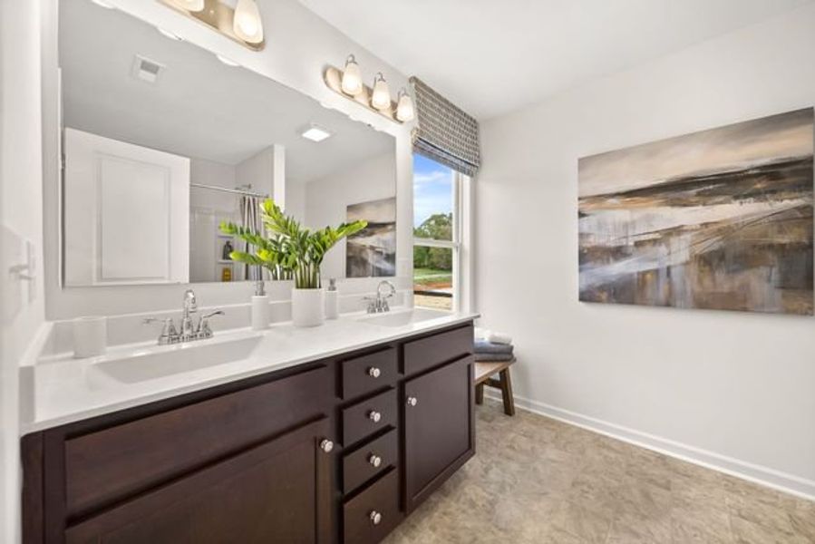 Representative furnished interior of a home built from the Dawson by True Homes in Tanglewood East, Angier (Image 23).