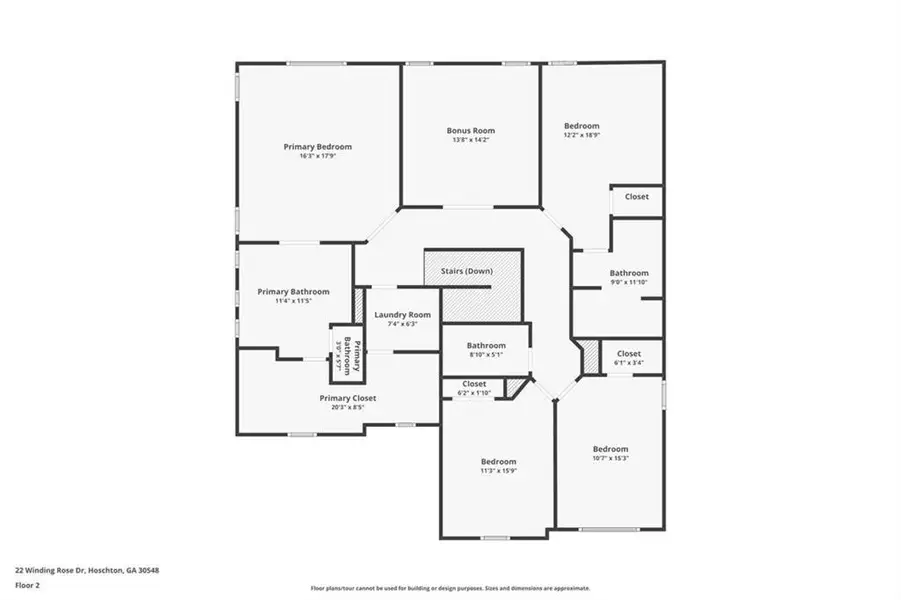 2D floor plan layout of this home in Rosewood Lake Estates, Hoschton, GA (Image 6). 2D floor plan layout of this home in Rosewood Lake Estates, Hoschton, GA (Image 6).