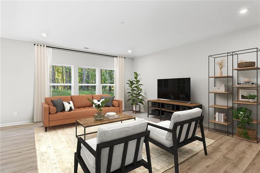 Furnished interior view inside a new home in Sage Woods, Dallas (Image 10).