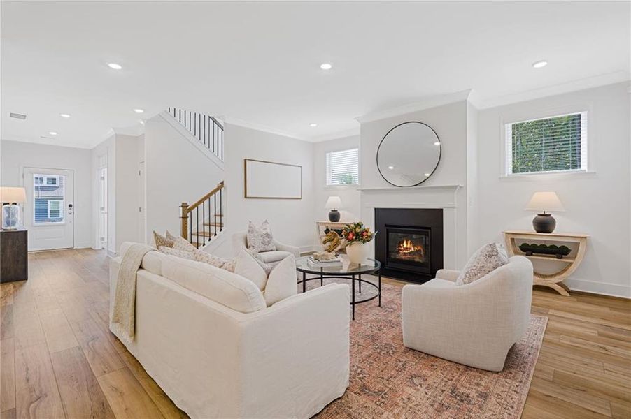 Furnished interior view inside a new home in , Dallas (Image 15).