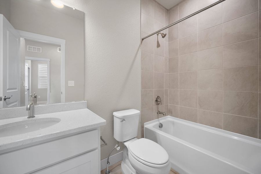 Furnished interior view inside a new home in Trails at Aspen Ridge-3, Colorado Springs (Image 12). Furnished interior view inside a new home in Trails at Aspen Ridge-3, Colorado Springs (Image 12).