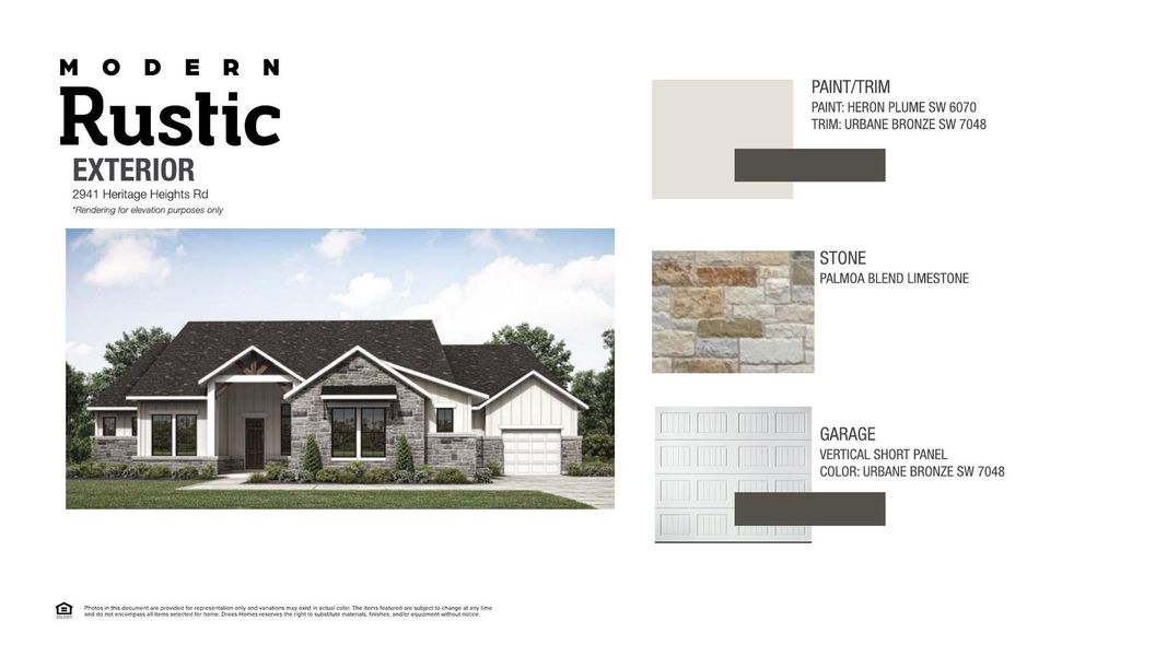 Sample of building materials used in homes in Hilltop Ranch, Leander (Image 3).
