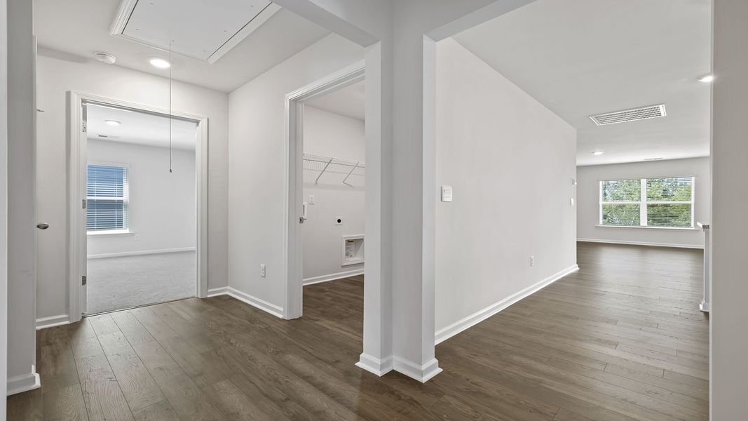 Spacious, unfurnished interior of a new home in Treemont Commons, Wellford (Image 13). Spacious, unfurnished interior of a new home in Treemont Commons, Wellford (Image 13).