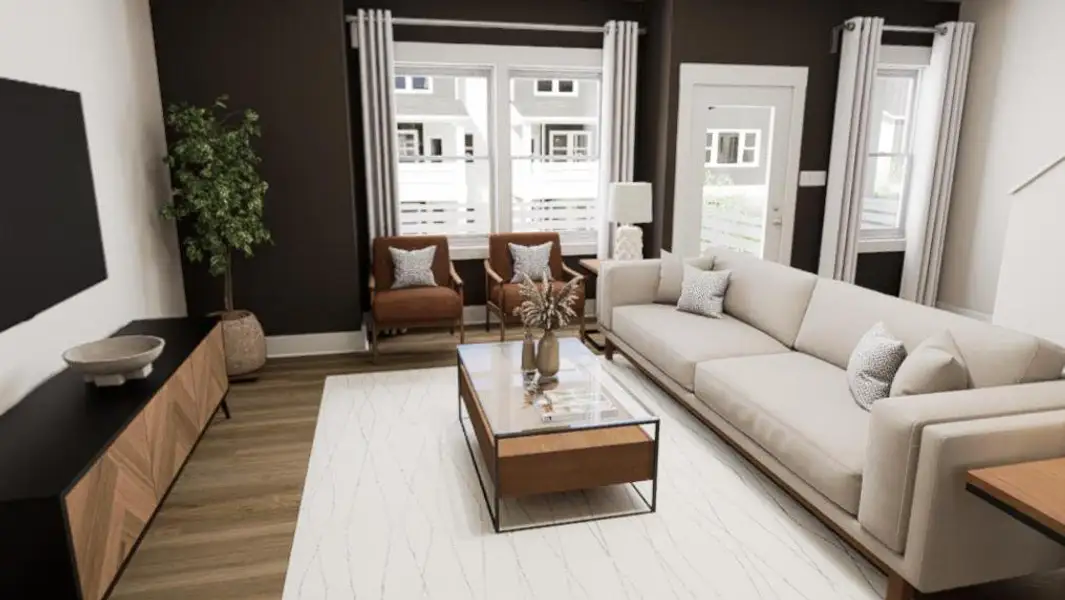 Furnished interior view inside a new home in Allen Park, Raleigh (Image 3).