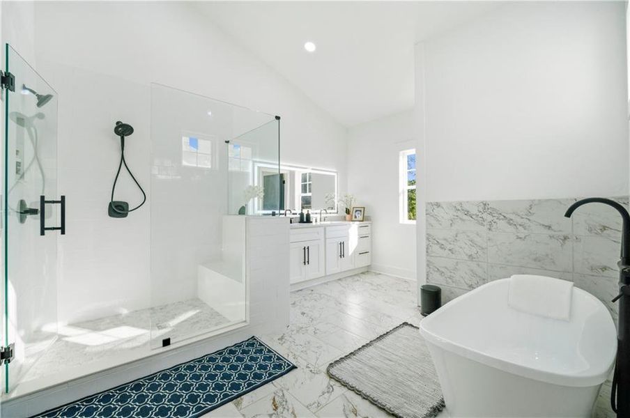 Furnished interior view inside a new home in , Atlanta (Image 9).