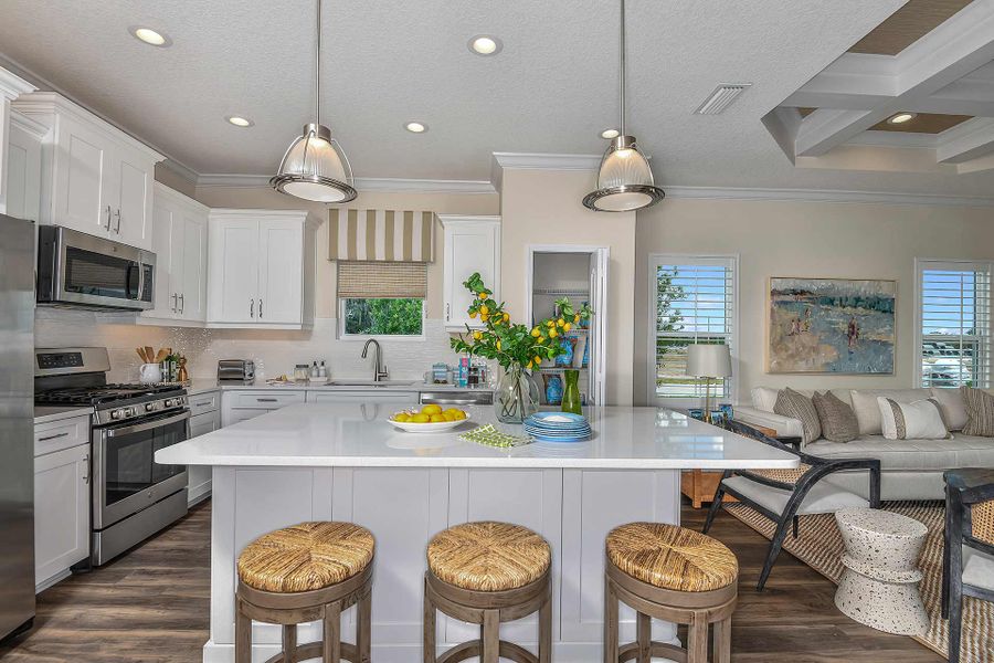 Furnished interior view inside a new home in Windward, Sarasota (Image 7). Furnished interior view inside a new home in Windward, Sarasota (Image 7).
