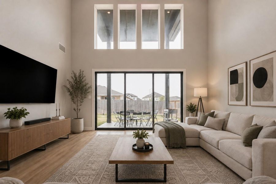 Furnished interior view inside a new home in , Richmond (Image 16).