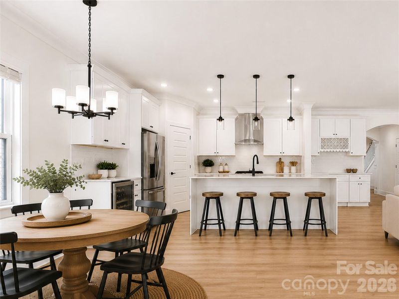 Furnished interior view inside a new home in , Charlotte (Image 9).