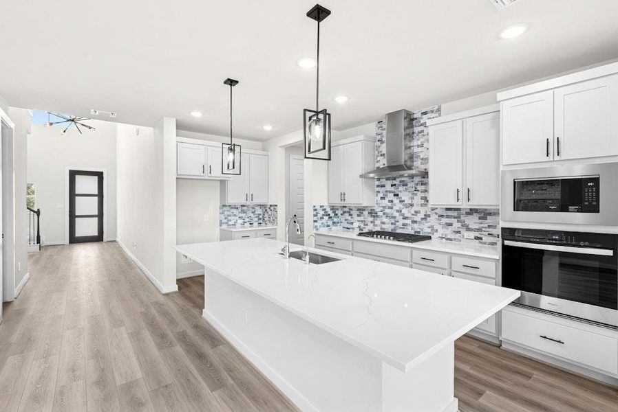 Furnished interior view inside a new home in University Heights, Round Rock (Image 8). Furnished interior view inside a new home in University Heights, Round Rock (Image 8).